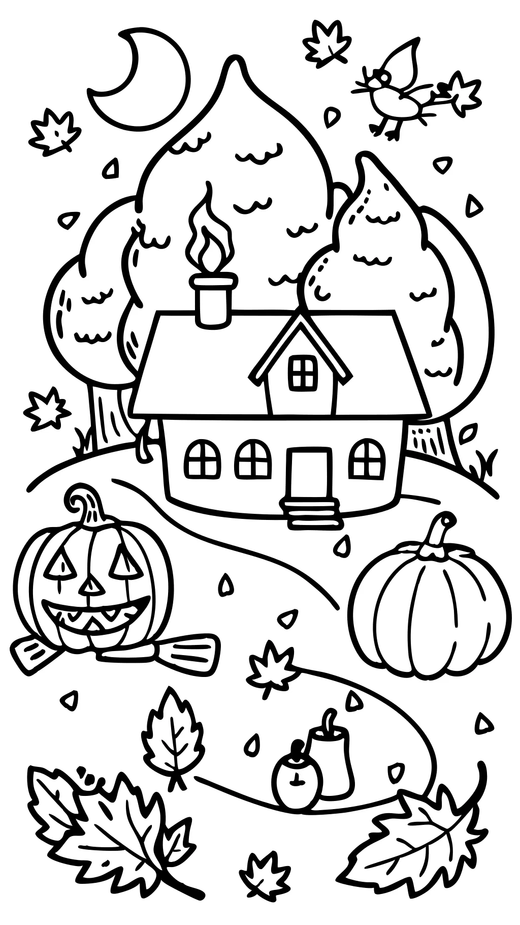 fall fun coloring pages